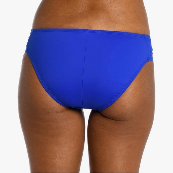 NWT La Blanca Women's  Side Shirred Hipster Swimsuit Bottom Sz 4 - Picture 2 of 6